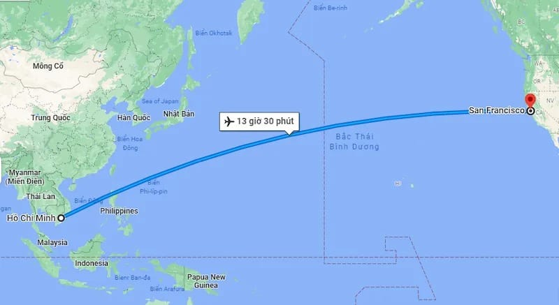 Bay cùng EVA Air từ Việt Nam đi San Francisco: Thời gian, quá cảnh & mẹo tiết kiệm chi phí 1 Thời gian bay từ Việt Nam đi San Francisco với EVA Air