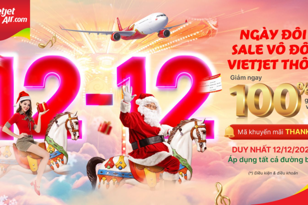 Vietjet tung triệu vé 0 đồng ngày 12/12 – Cơ hội du lịch siêu tiết kiệm cho cả năm 2026
