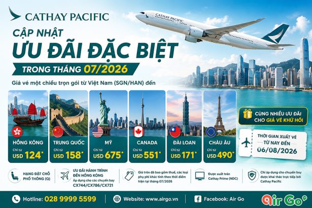 khuyen mai cathay pacific
