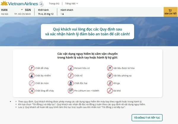 Hướng dẫn làm thủ tục trực tuyến Vietnam Airlines chi tiết A–Z 5 Buoc 4 e1787648115177