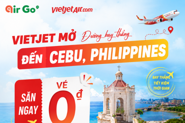 Vietjet mở đường bay thẳng đến Cebu, Philippines: Săn ngay vé 0 đồng!