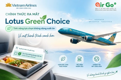 Vietnam Airlines ra mat Lotus Green Choic Tinh nang lua chon khong dung suat an